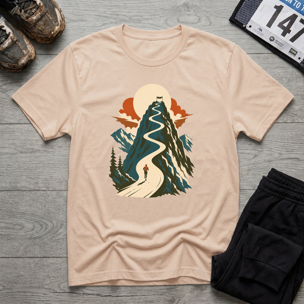 Uphill Finisher T-Shirt - Natural