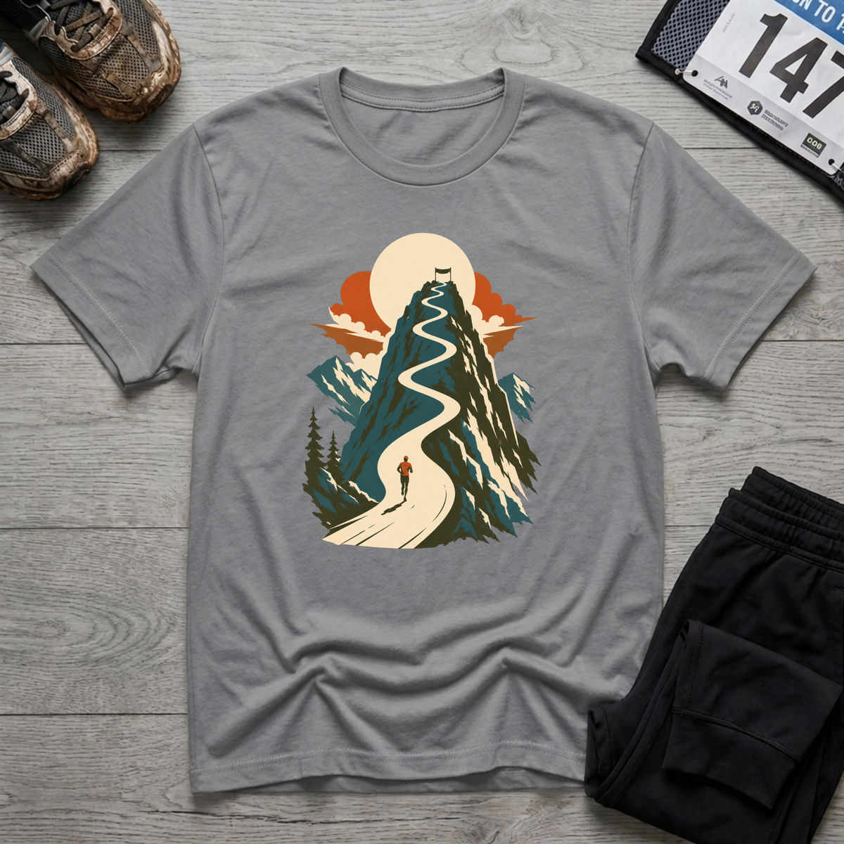 Uphill Finisher T-Shirt - Sport Grey
