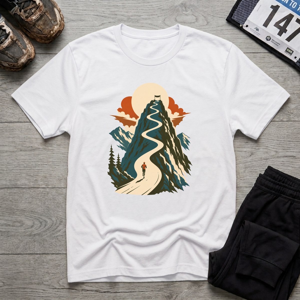 Uphill Finisher T-Shirt - White