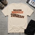 TFS mockup | Walking Normally Tomorrow T-Shirt | Natural | cd5d02fd8675d4a2